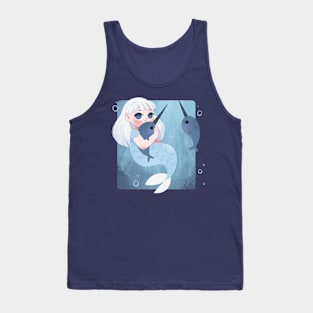 Narwhal Mermaid Tank Top